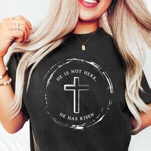 He Is Not Here, He Has Risen Shirt, Easter Shirt, Christian Shirt, Jesus Easter